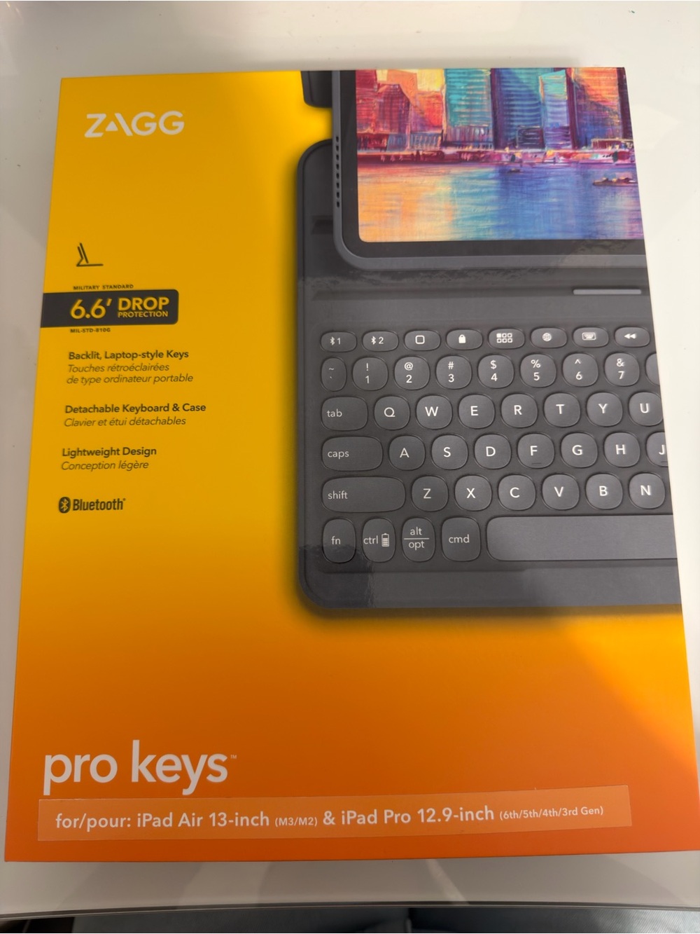 Pro Keys Bluetooth Keyboard Case for iPad - Gray